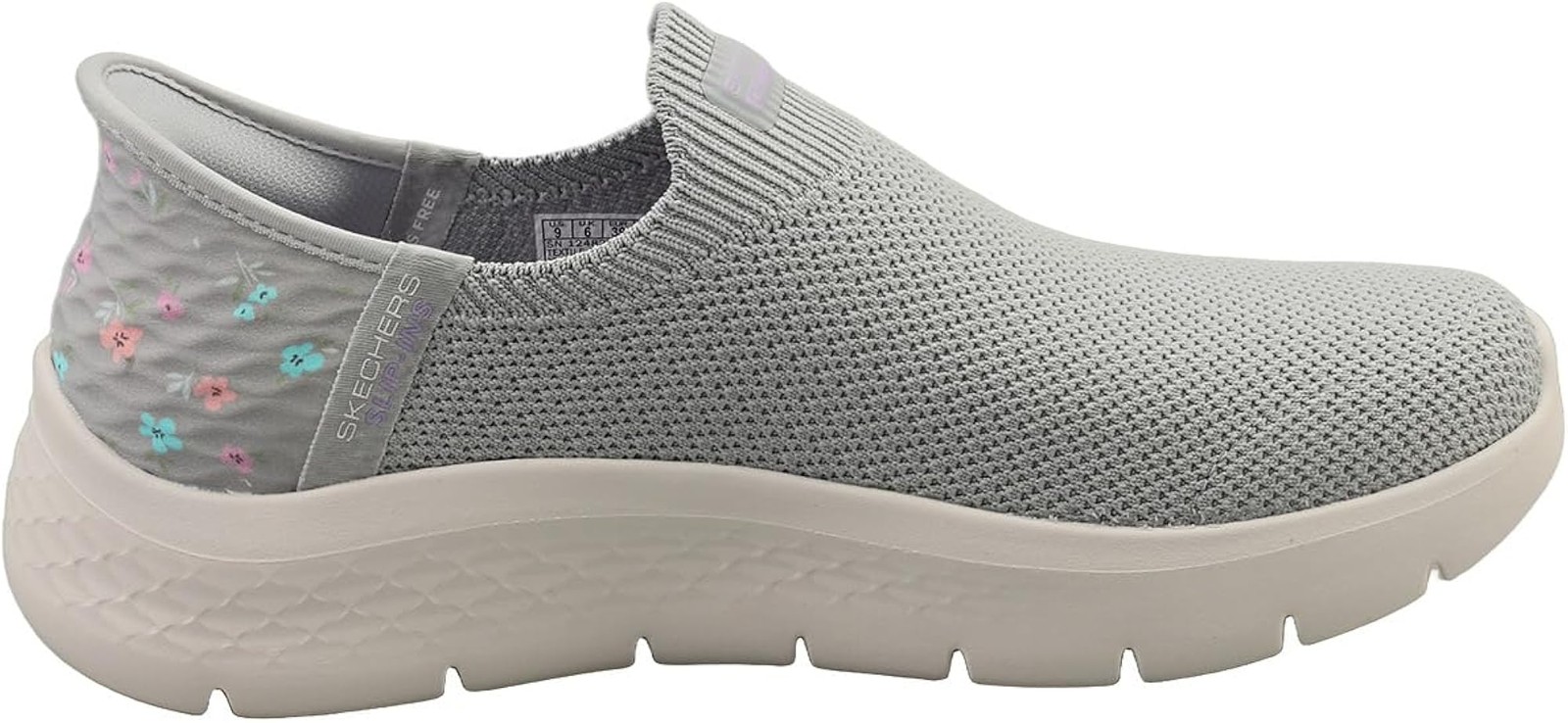 Skechers Women’s Go Walk Flex Sunset Rose Hands Free Slip-ins – Gray/Lavender –