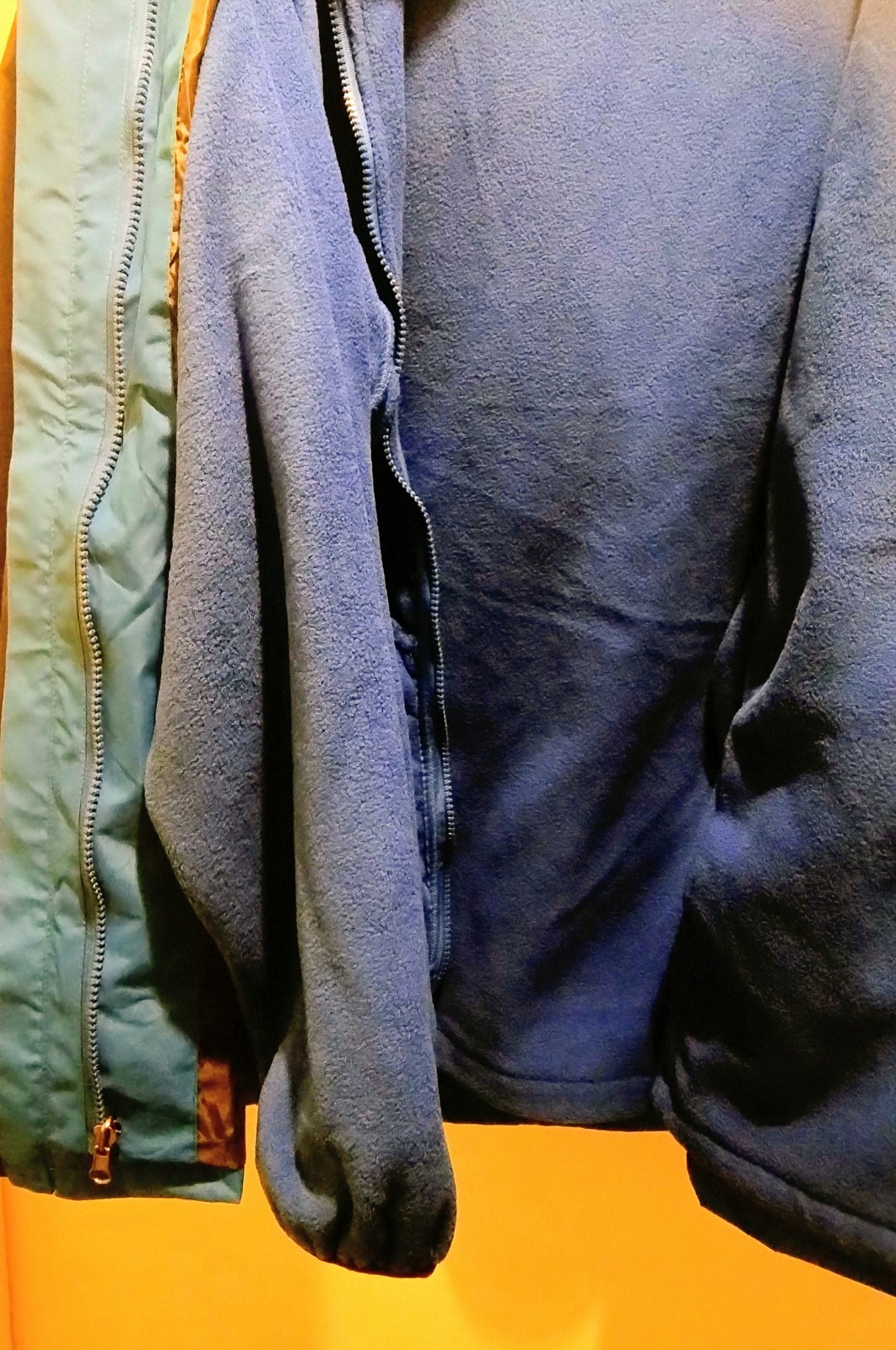 Gelert Mens 3 in 1 Jacket Royal Blue/ Navy Size XL Windbreaker Removable Hood