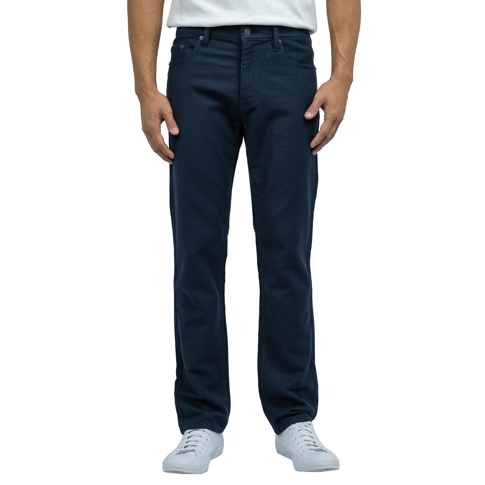 JACHS Men’s 5 Pocket Stretch Twill Pants Straight Fit Casual Travel Flex NWT