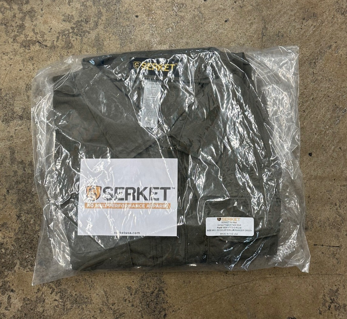 SERKET Tropical Weight No Melt Vented Field Shirt, W-2