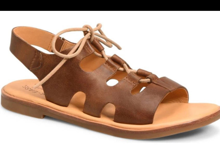 Kork Ease Pearl Gladiator Sandals Lace Up Brown 6 NEW