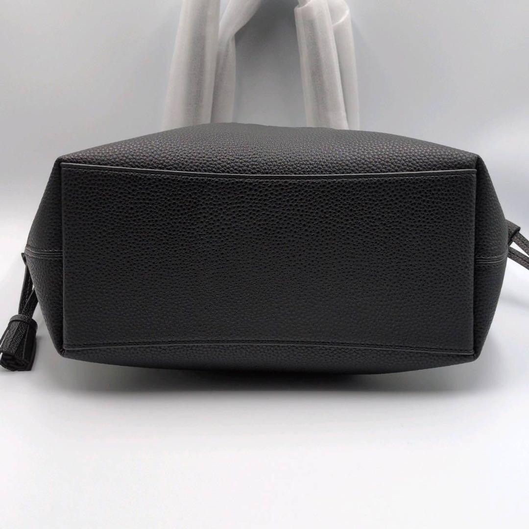 Coach Andy tote bag embossed carriage logo leather black shoulder bag fringe COA