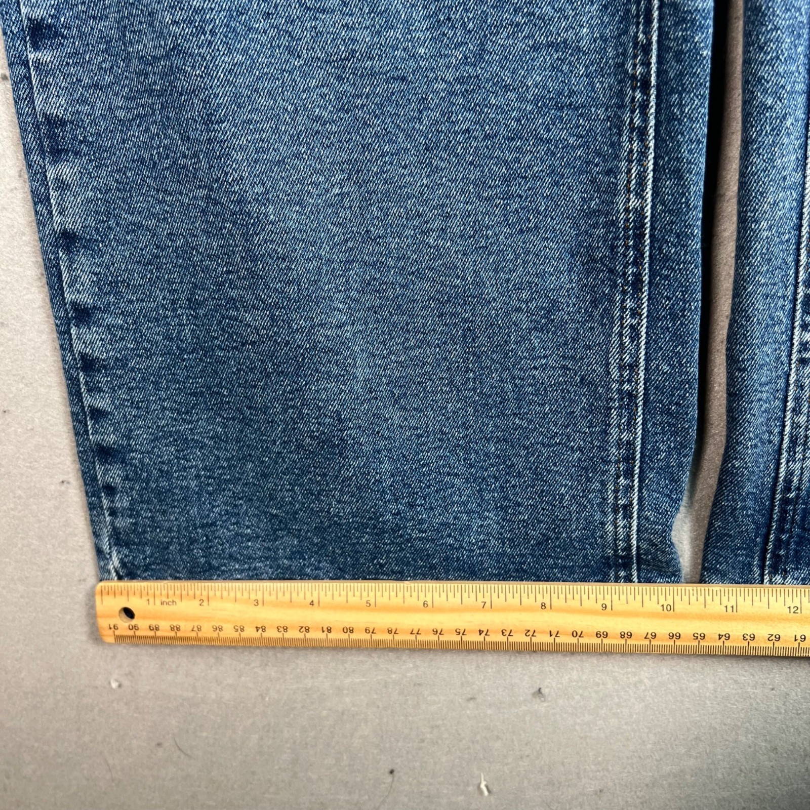 NA-KD Art High-Waisted Straight-Leg Denim Jeans Womens Size 34 Blue