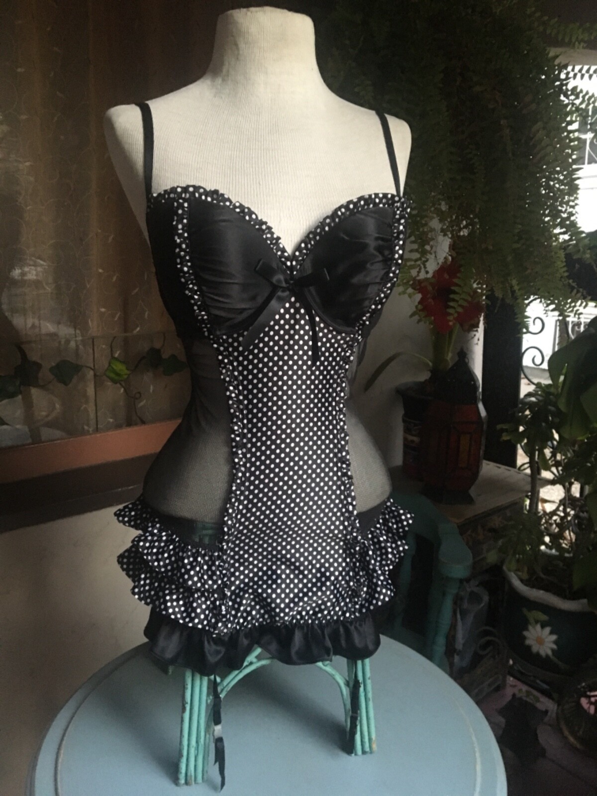 NEW BUSTIER Corset Victorias Secret Angels 36C Mesh BARBIE PINK sexy flirty