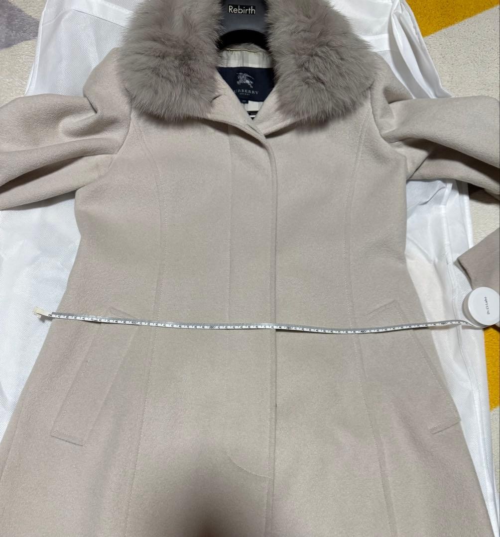 Burberry London Light gray long coat