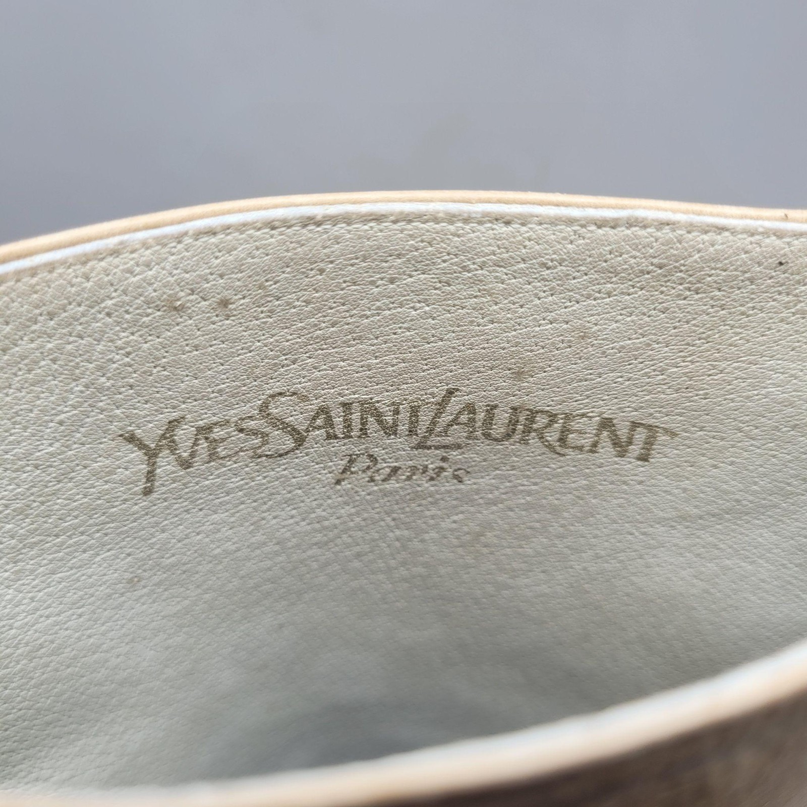 Vintage Yves Saint Laurent Boots 7 Tan Leather Suede Russian Collection 1976 70s
