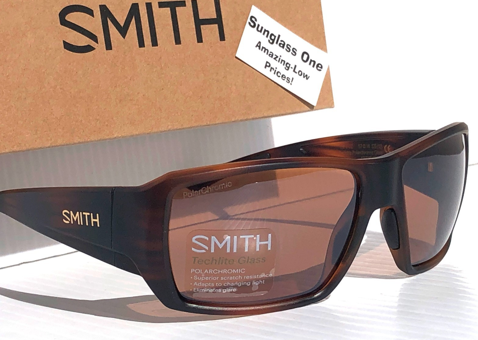 Smith Optics GUIDES CHOICE S Matte Tortoise POLARCHROMIC Copper GLASS Sunglass