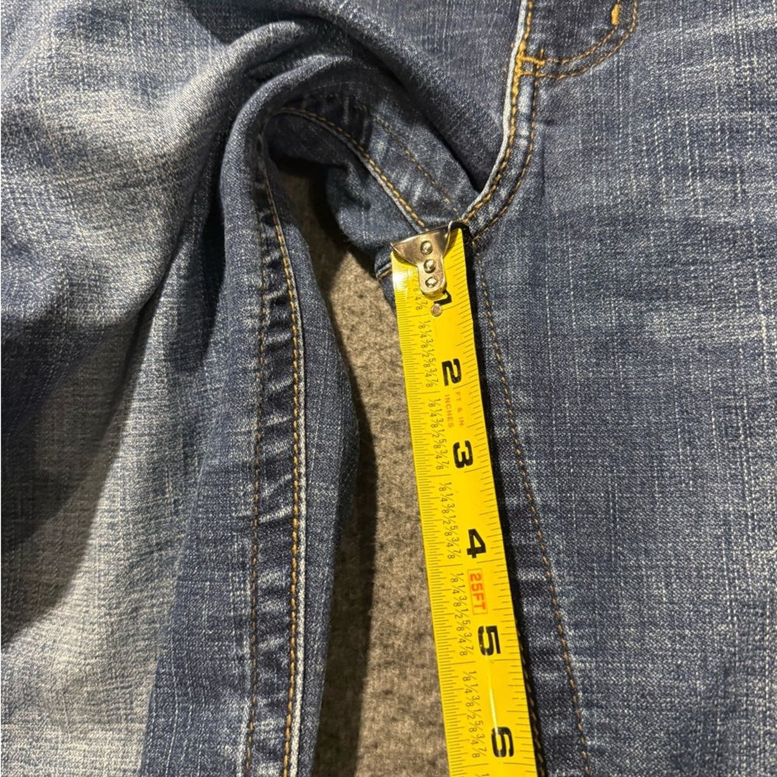 Wrangler Willow Ultimate Riding Jean women 7×34 (fit 30×32.5) blue Mid Rise