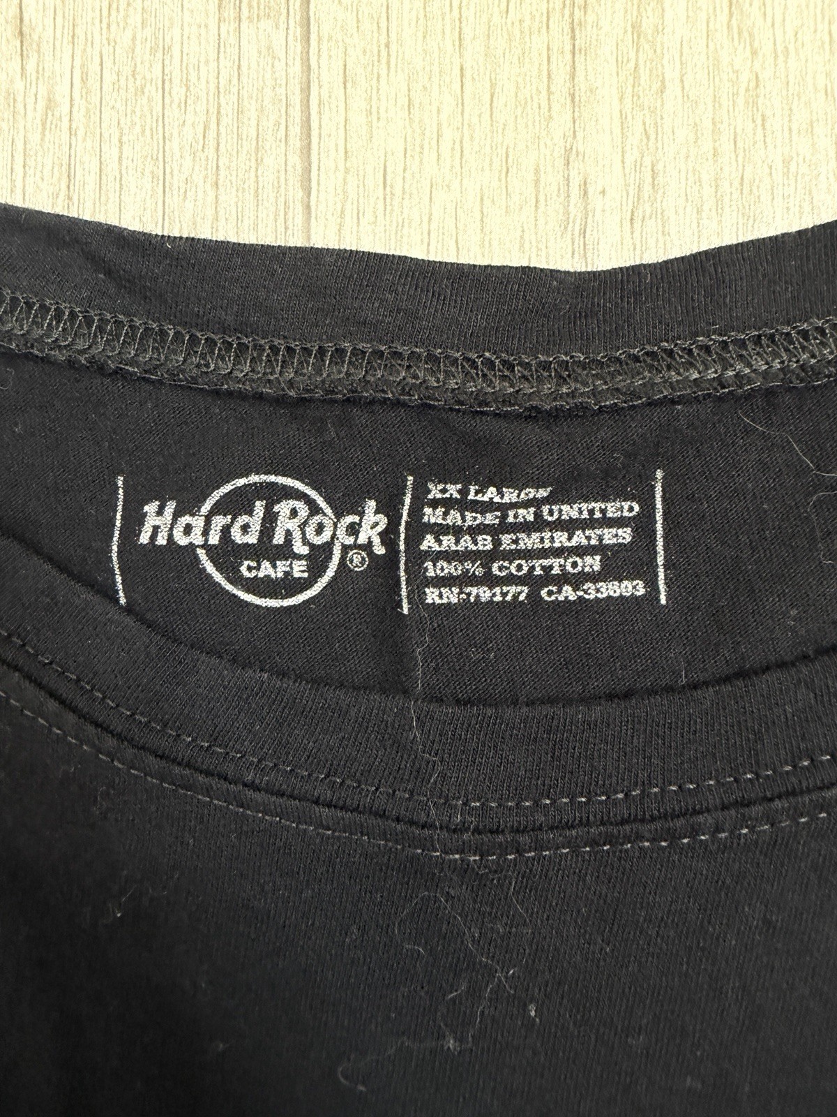 Hard Rock Cafe Phoenix “Rockin’ The Planet” Black Long Sleeve Shirt 2XL