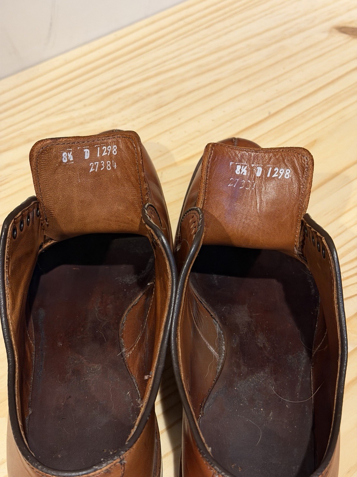 Allen Edmonds Delray(?) Brown Leather Derby Lace-Up Dress Shoes Men’s 8.5D 1298