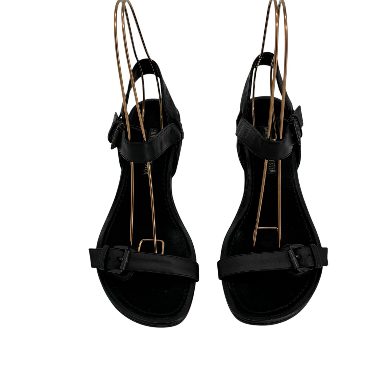 Ann Demeulemeester Vintage Strappy Heeled Sandals Womens 36.5 Black Langenlook