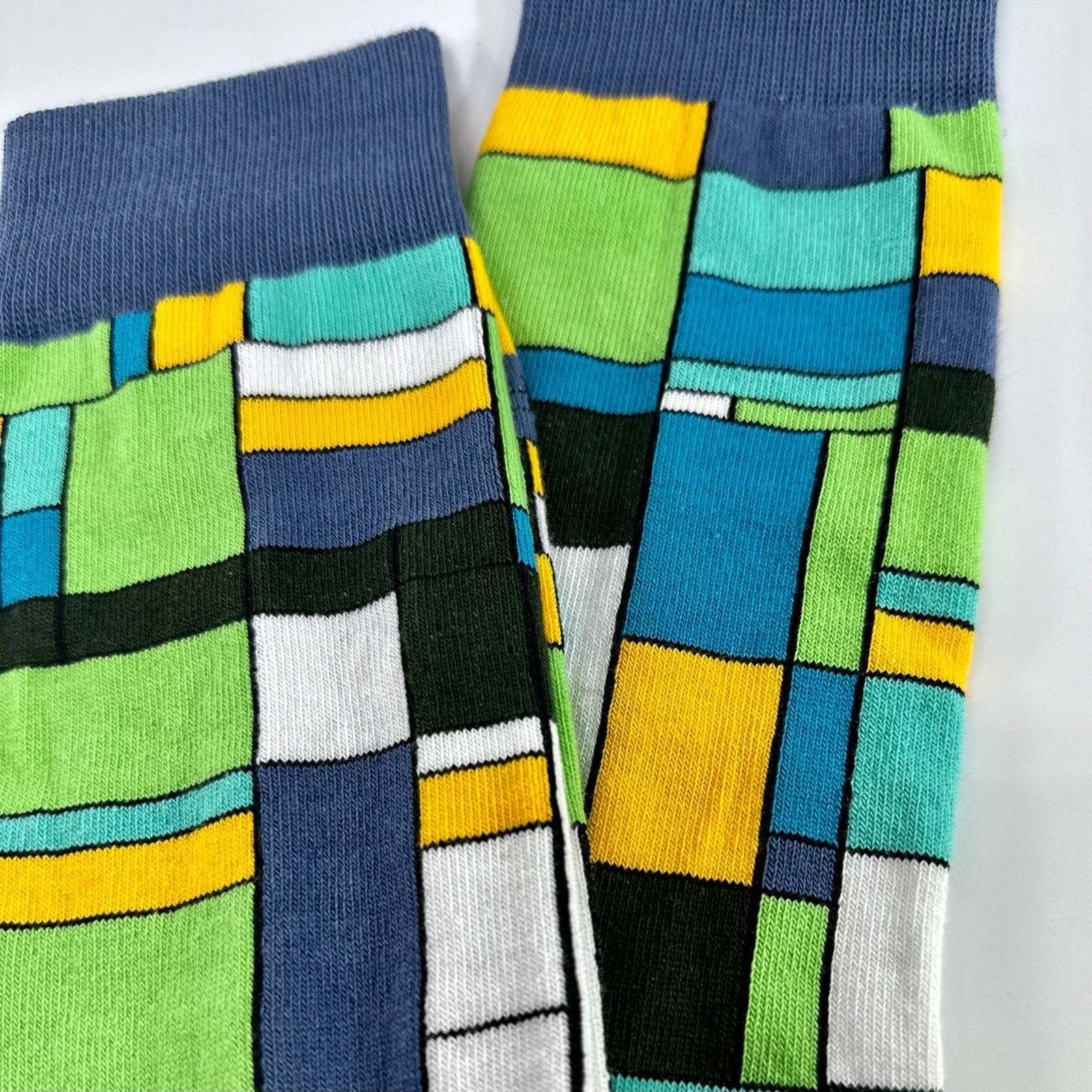 Mondrian Style Block Art Socks from the Sock Panda (Adult Large)