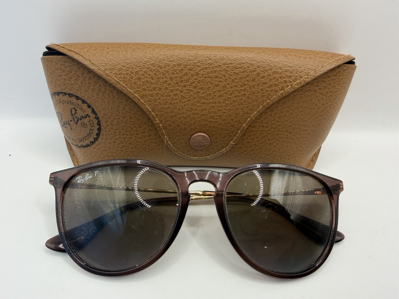Ray Ban Polarized Erika RB 4171 6593/T5 54-18 145 3P Sunglasses -Italy