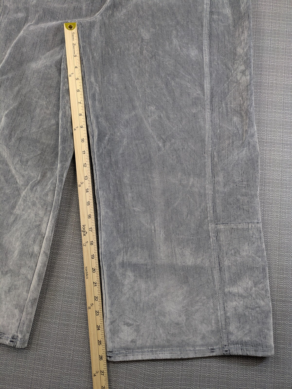 A.n.a Highest-Rise Barrel Jeans Womens 18 Gray High Rise Tapered Crop Stretch