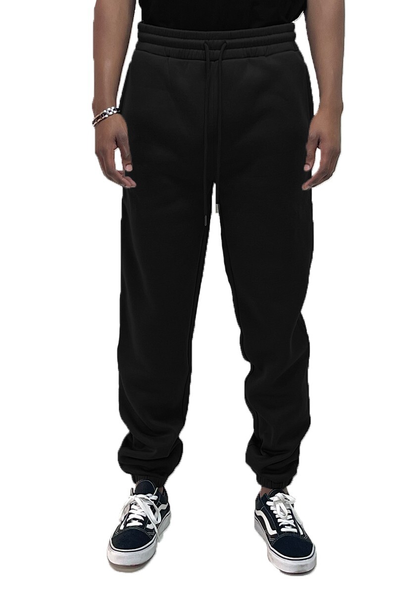 MENS 2 POCKET PLAIN SWEAT FLEECE CASUAL JOGGERS PANTS NWT