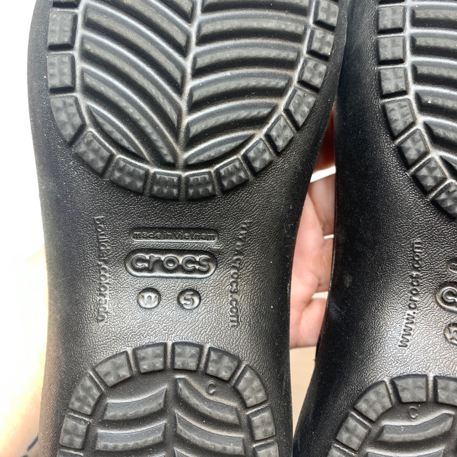 Crocs Kadee Black Ballet Flats Comfort Slip On Shoes Women’s Size 5