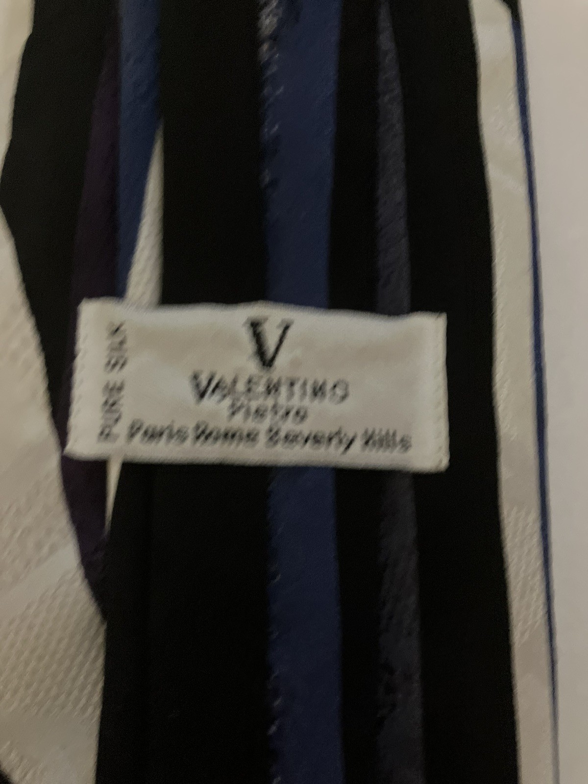 Valentino Pietro Tie Abstract 100% Silk Multi Color Business
