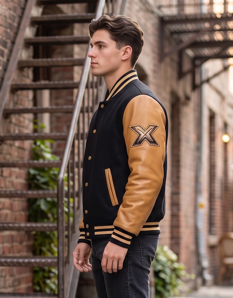 X-Men Inspired Varsity Leather Jacket Men’s Women’s Letterman Boomber Jacket
