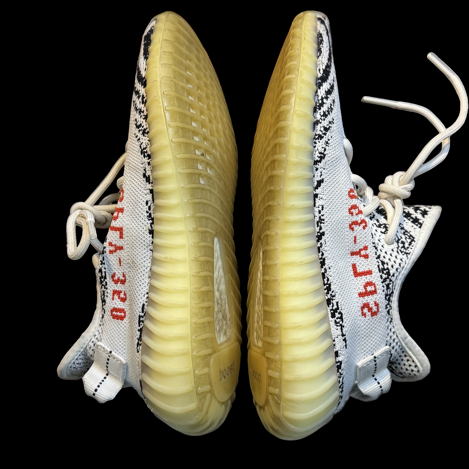 Adidas Yeezy Boost 350 V2 Zebra Shoes Mens Size 6.5 White Sneakers CP9654