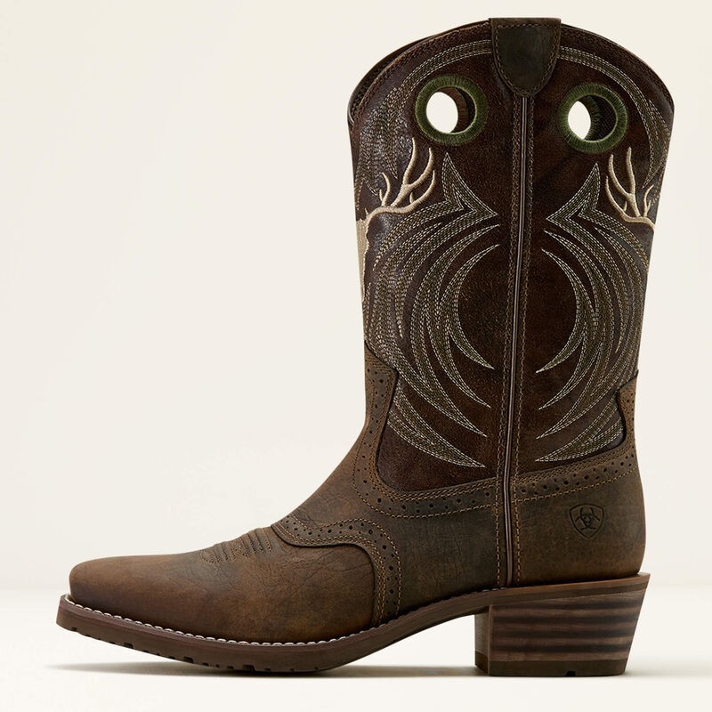 Men’s Ariat Hybrid Roughstock Antler Cowboy Boot