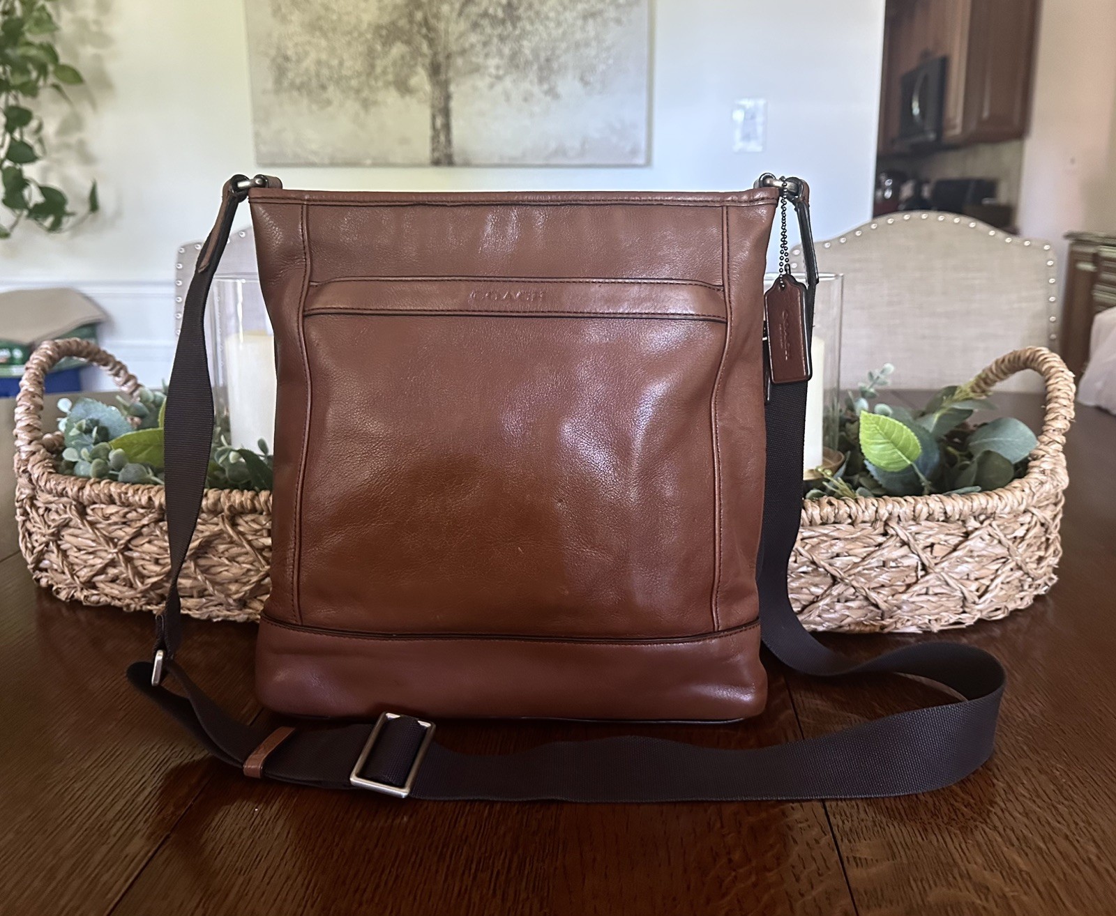 Coach Camden Leather Tech Crossbody Men’s Brown Messenger Bag – CLEAN & PRISTINE