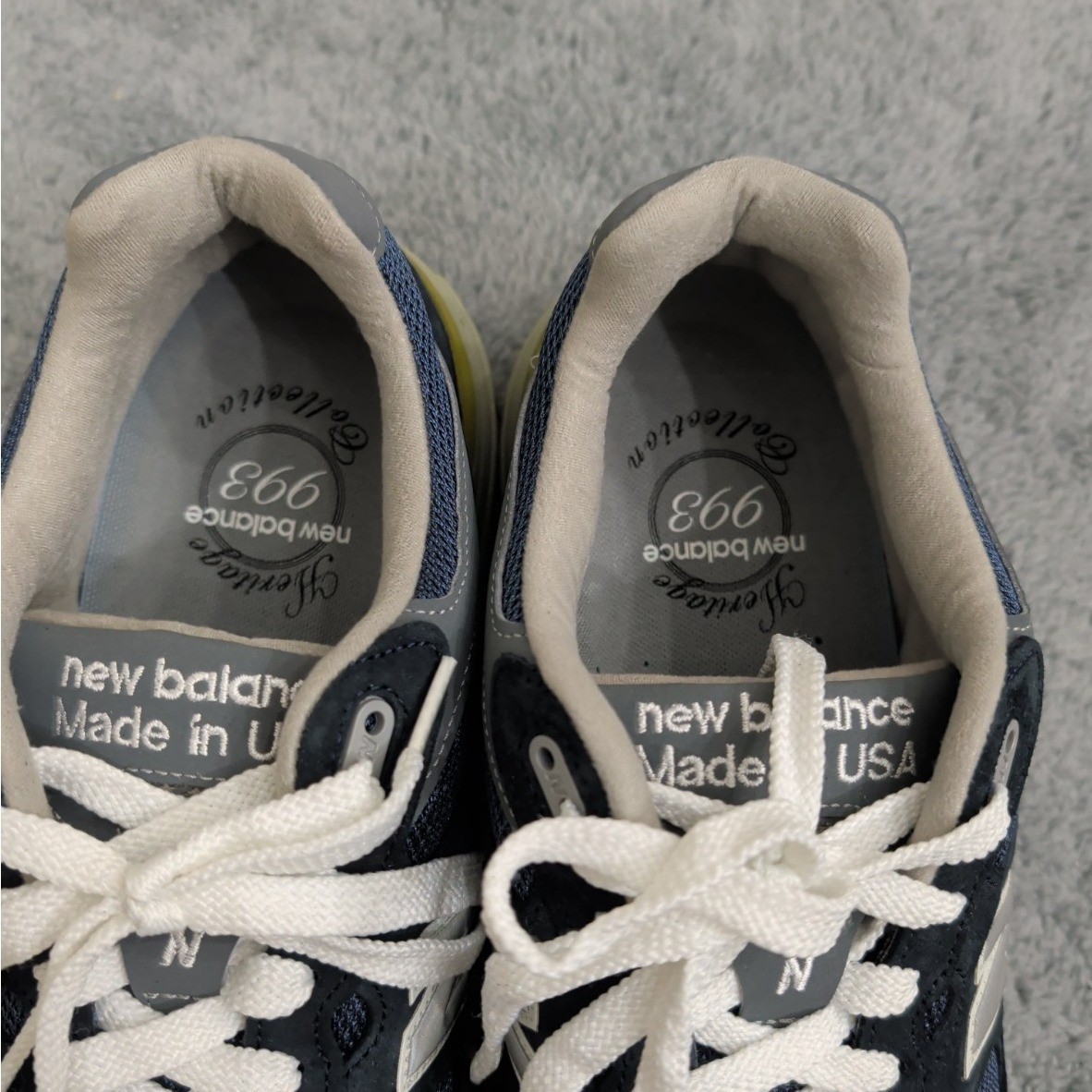 New Balance MADE in USA 993 Core Navy MR993NV Men’s Shoe Size 12 width 4E READ