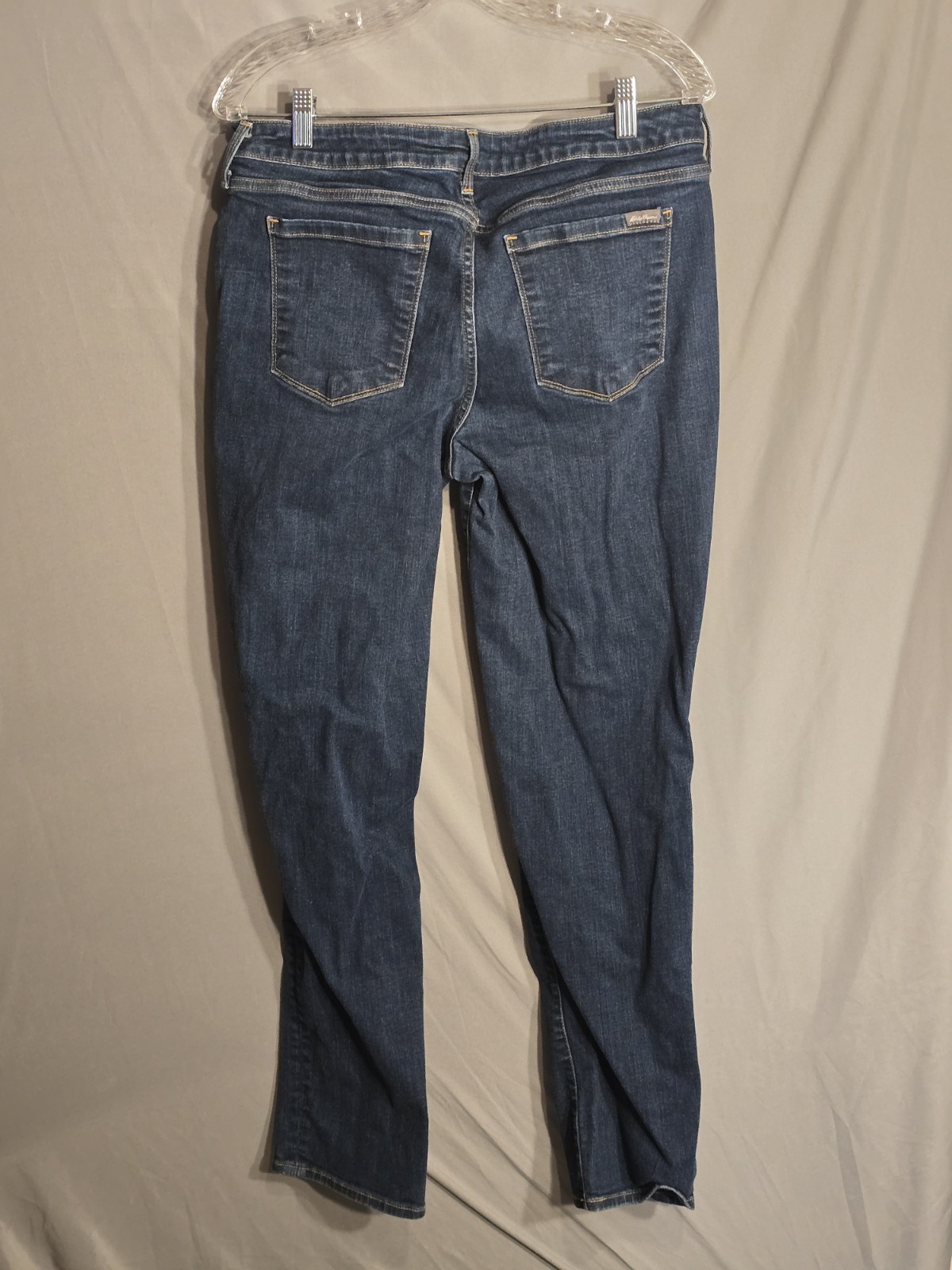 Eddie Bauer Slightly Curvy Jeans Womens 12 Blue Straight Stretch Denim
