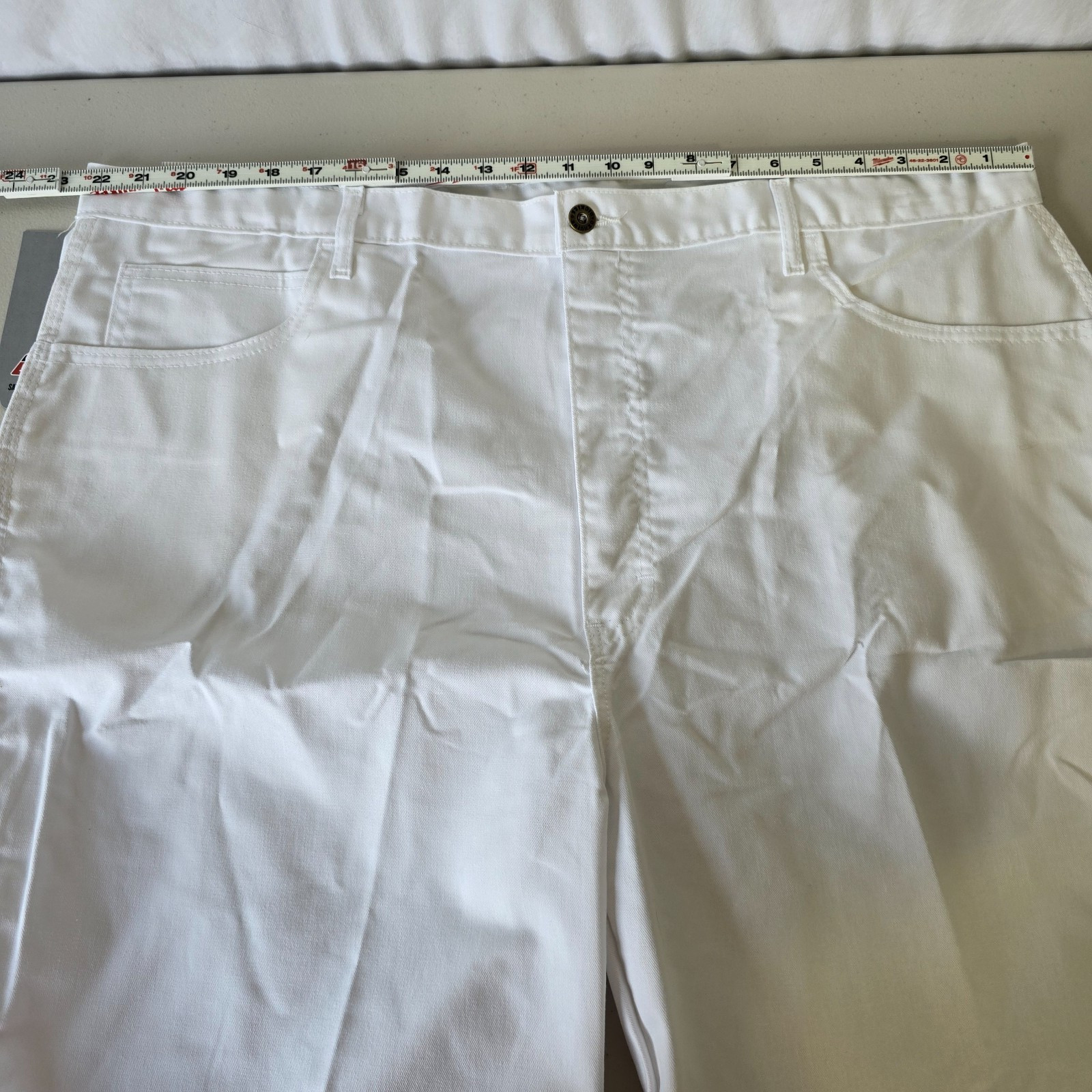 Dickies Painter Work Short Men’s 44 White Relaxed Fit Hammer Loop 11″ Inseam NWT