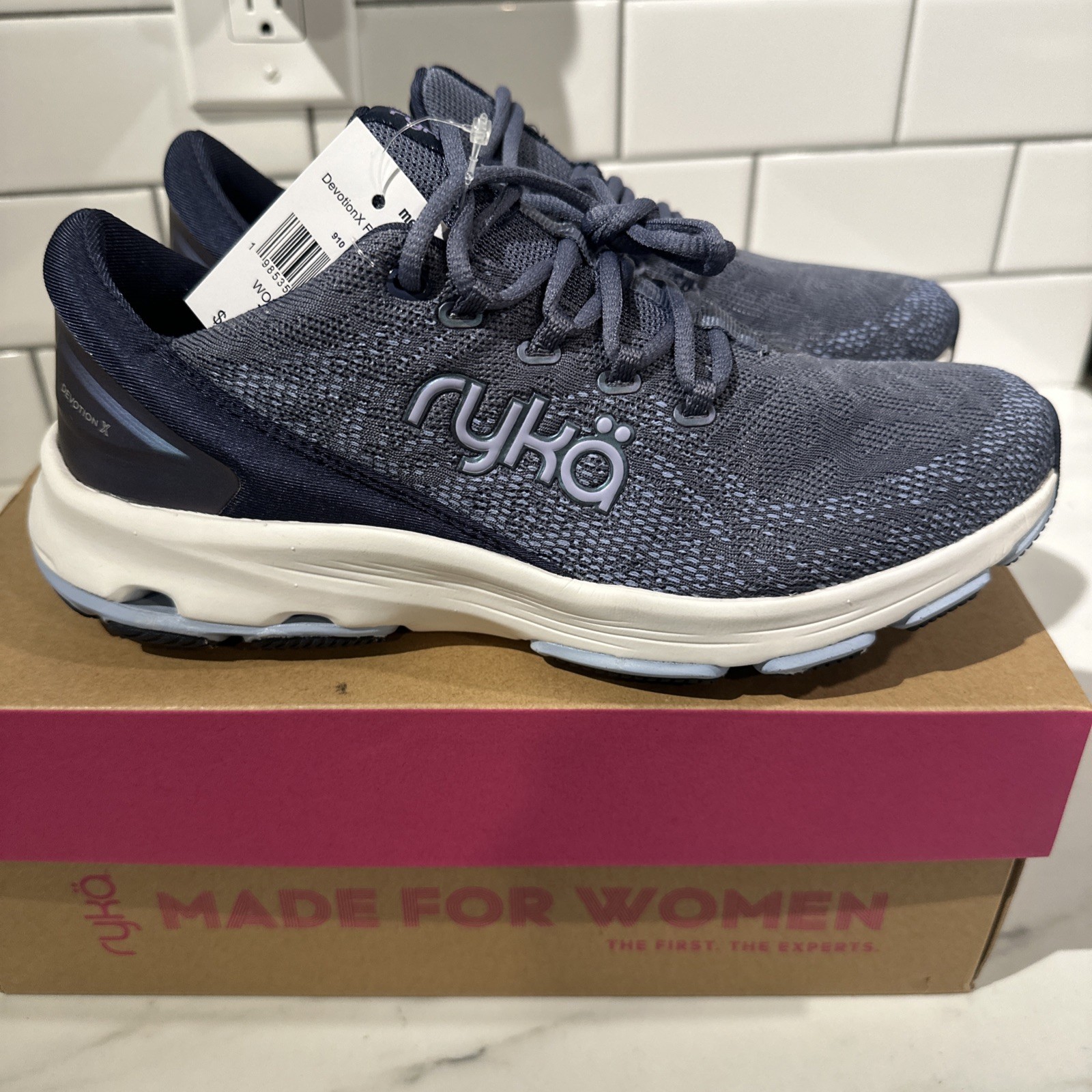 Women’s RYKA Devotion X Mesh Walking Running Shoe Sneaker 6 FolkBlue