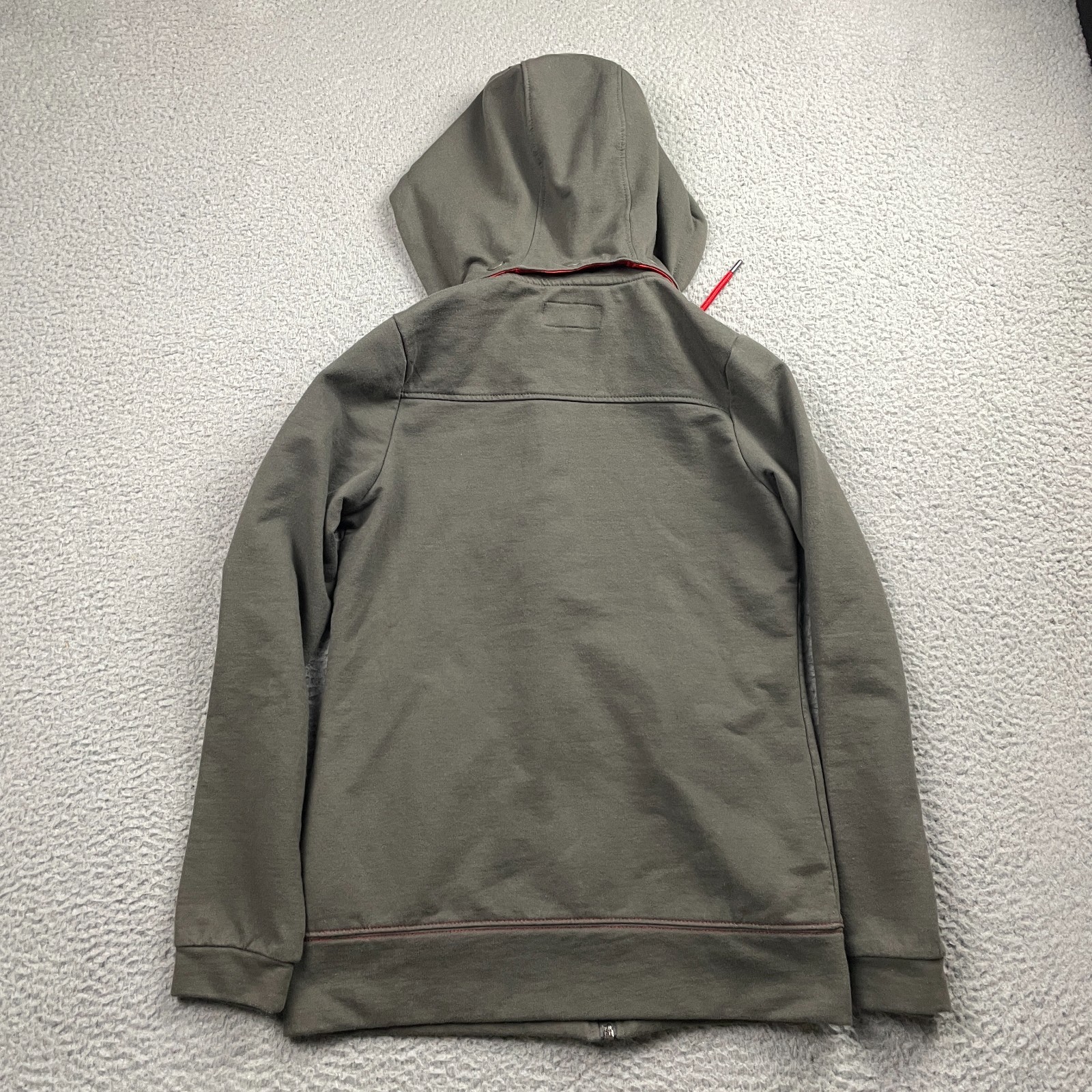 Orange Theory Hoodie Jacket Womens Small Gray Full Zip Hooded Fitness Sweatshirt