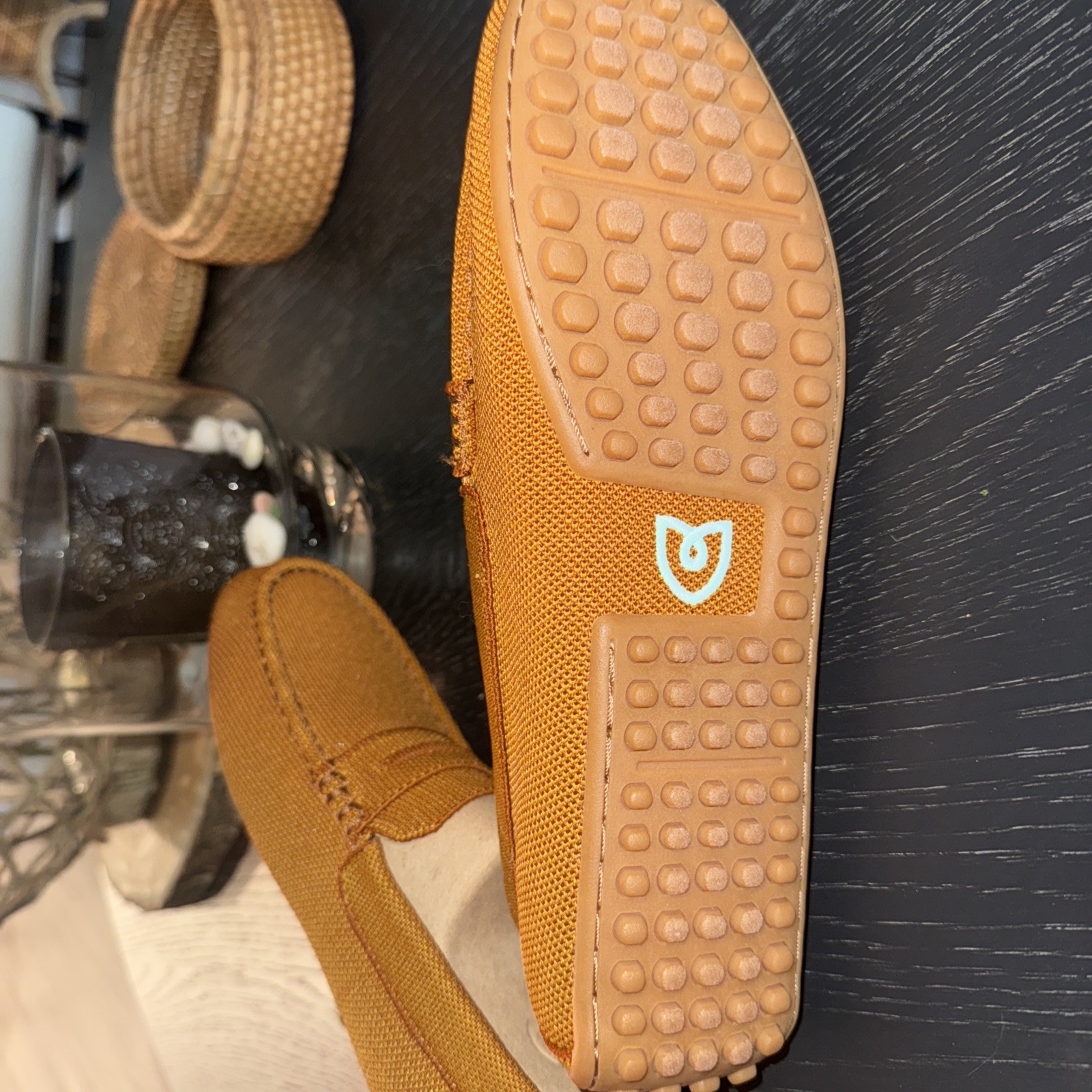 Rothy’s The Driver Driving Loafer Slip On Flat Cognac Womens 10-10.5 US
