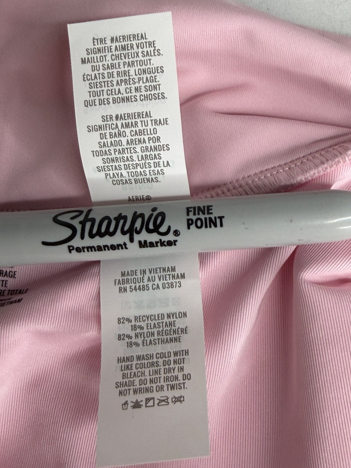 Aerie Real Good High Waisted Bikini Bottoms XXL Pink Crossover Full Coverage NWT