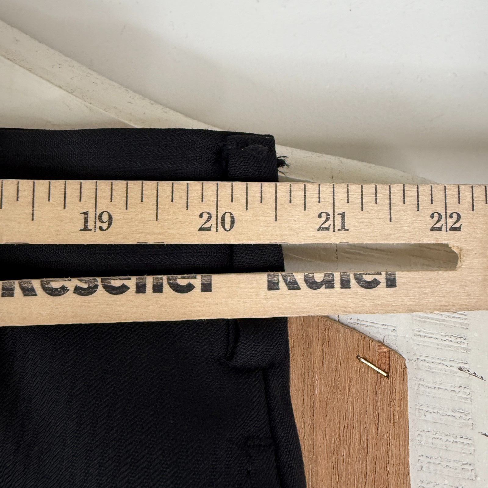 Joseph Abboud Suit Mens 46R Black 2 Button Loro Piana Wool Pants 40×27 Flat