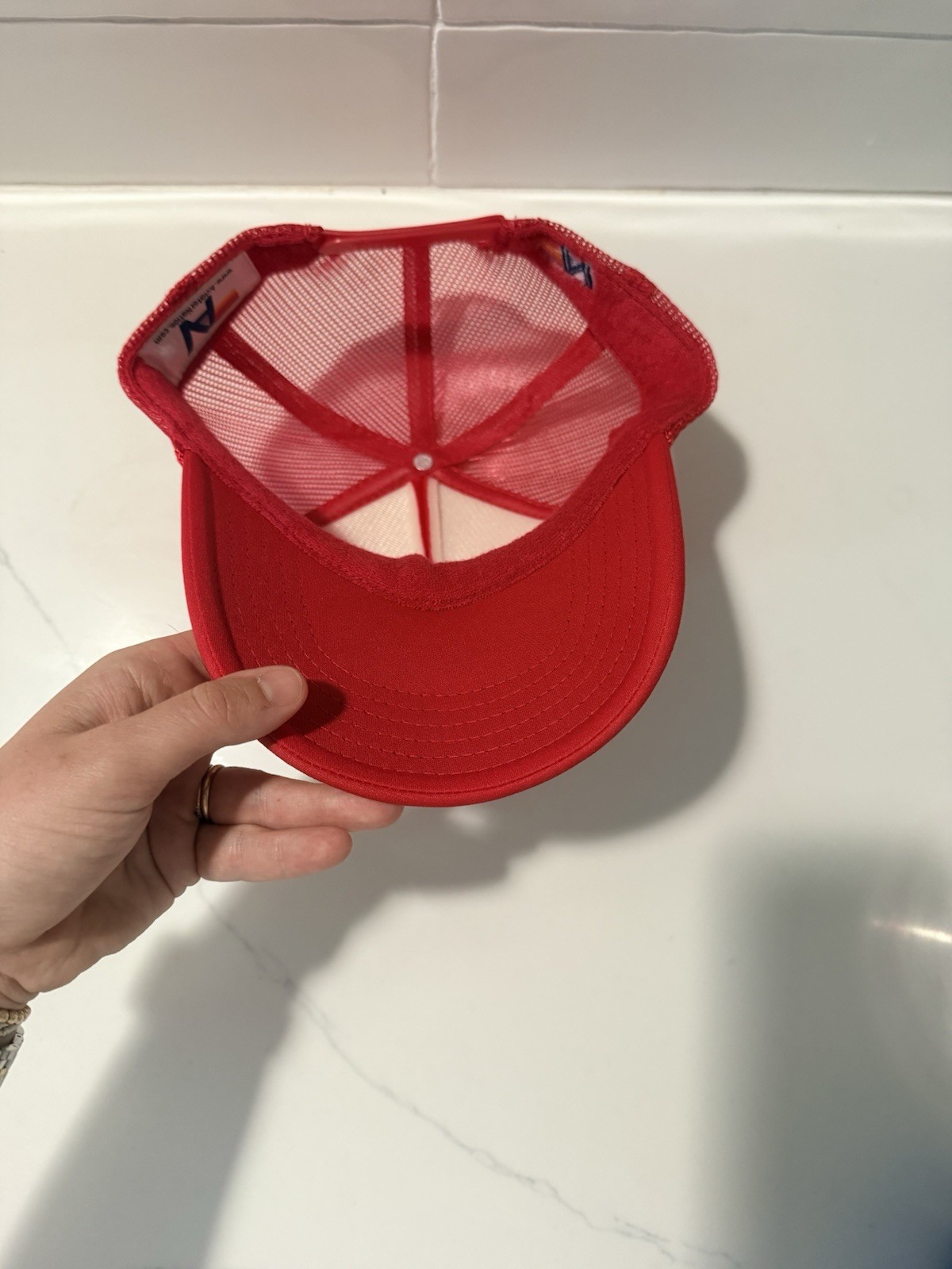 Aviator Nation Venice CA Red Trucker Hat