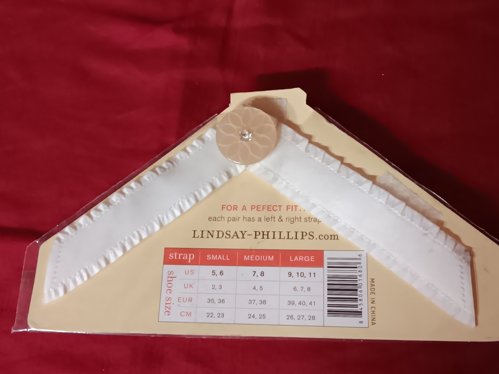 2 Sets Lindsay Phillips Switch Flops Straps Size Striped w/shell White w/button
