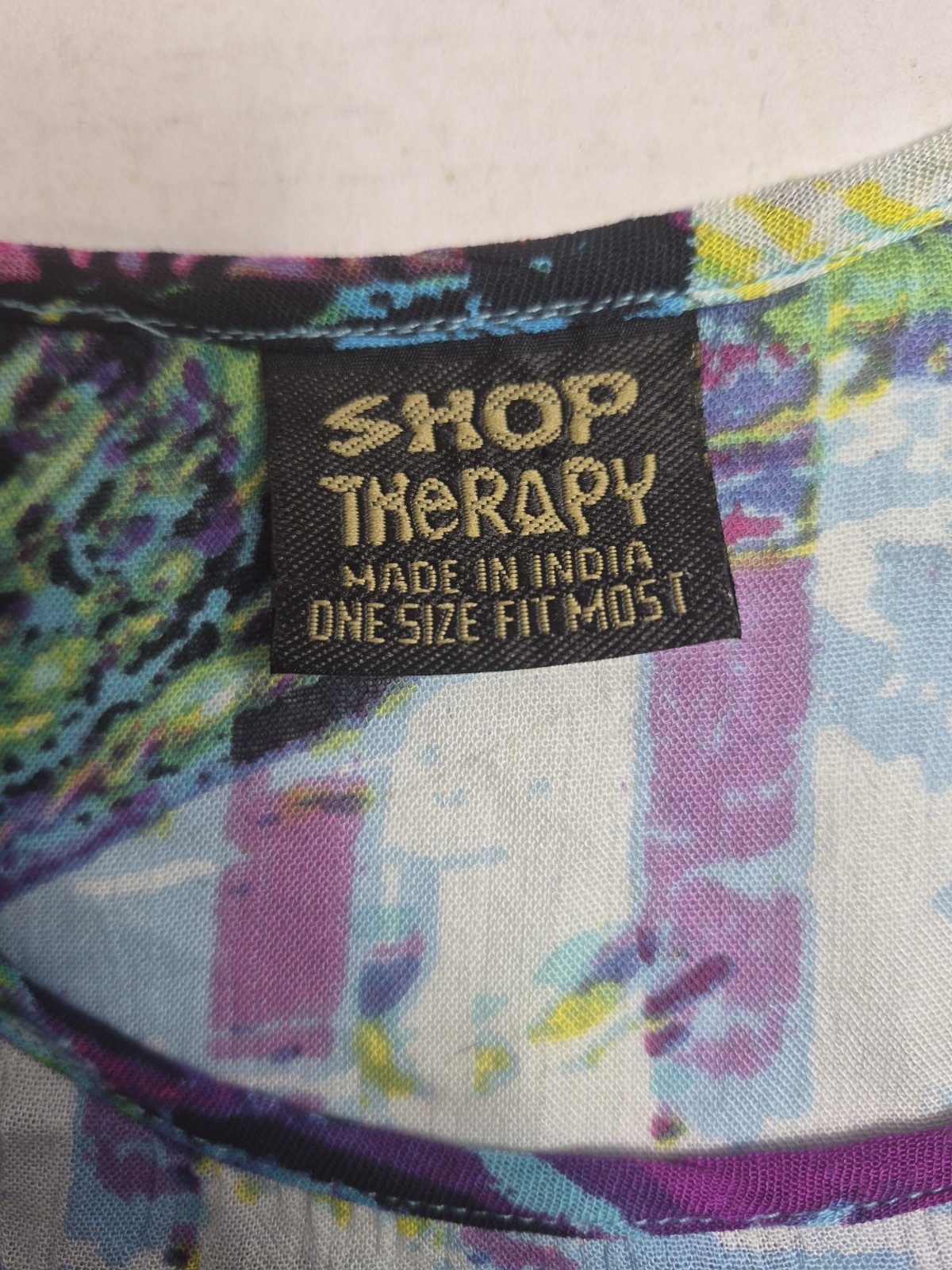 ​Shop Therapy Rayon Tank Dress One Size Boho Festival Psychedelic Handkerchief