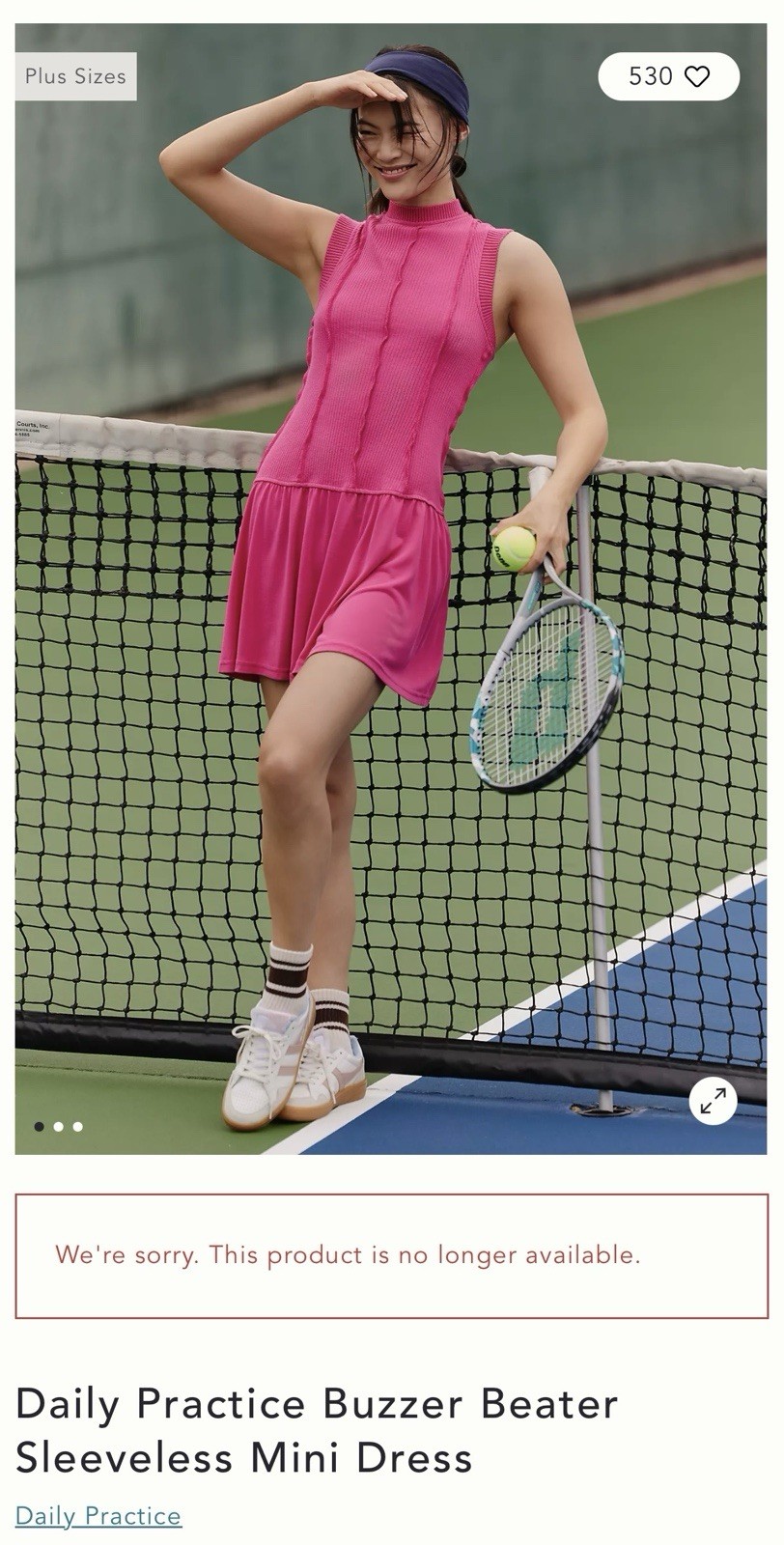 DAILY PRACTICE ANTHROPOLOGIE Pink Mini Dress Sz Large Buzzer Beater Sleeveless