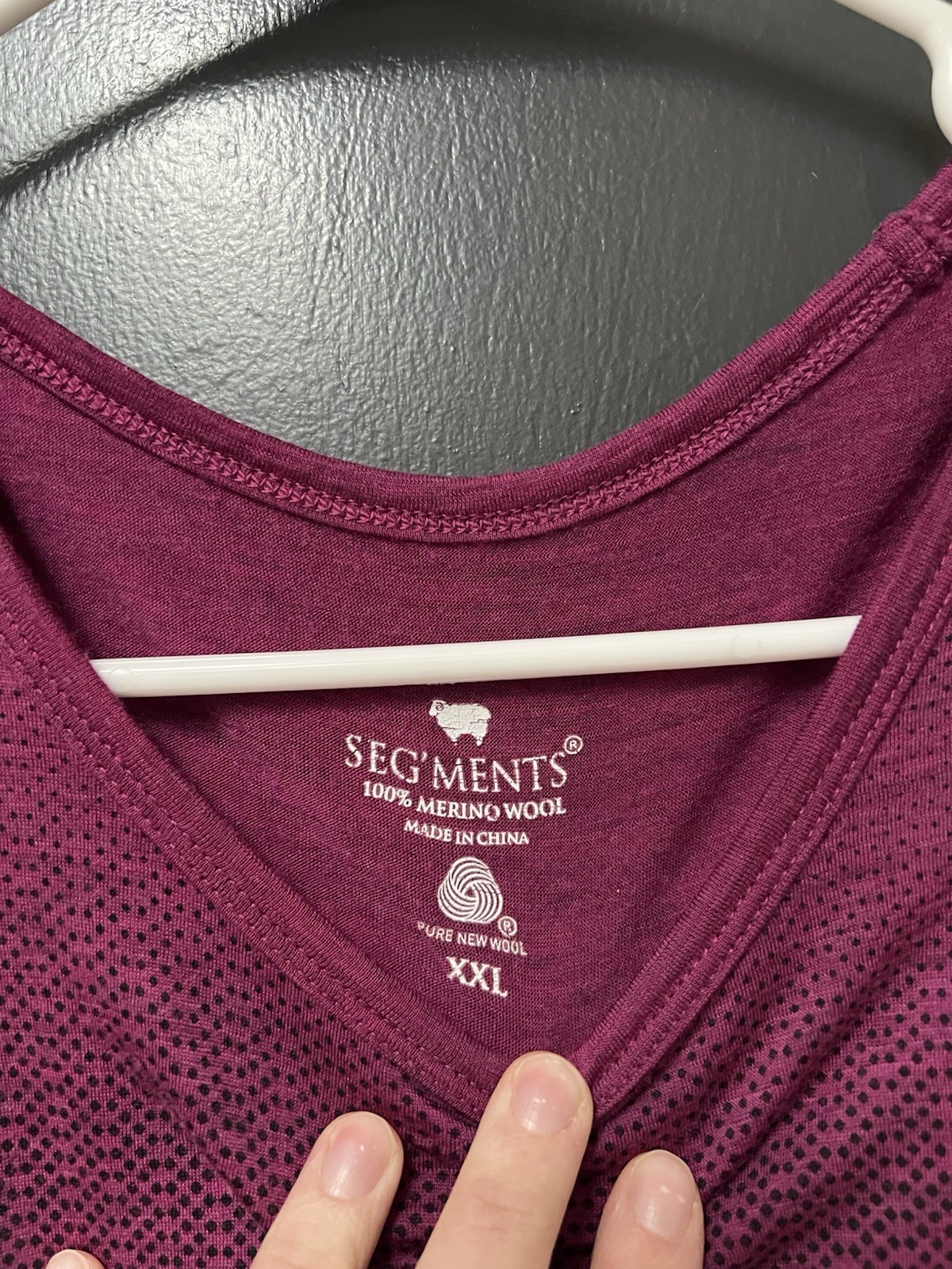 Seg’ments Merino Wool Base Layer Top Womens Sz XXL Pink Long Sleeve Stretch