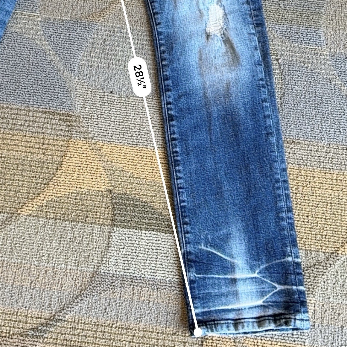 PRPS Le Sabre Slim Tapered Fit Jeans Distressed Medium Wash Men’s Size 34