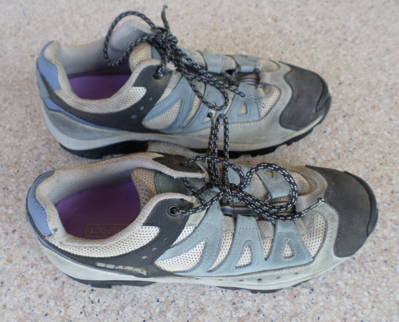 Scarpa Blue and Gray Suede and Mesh Hiking Shoes – Women’s 9