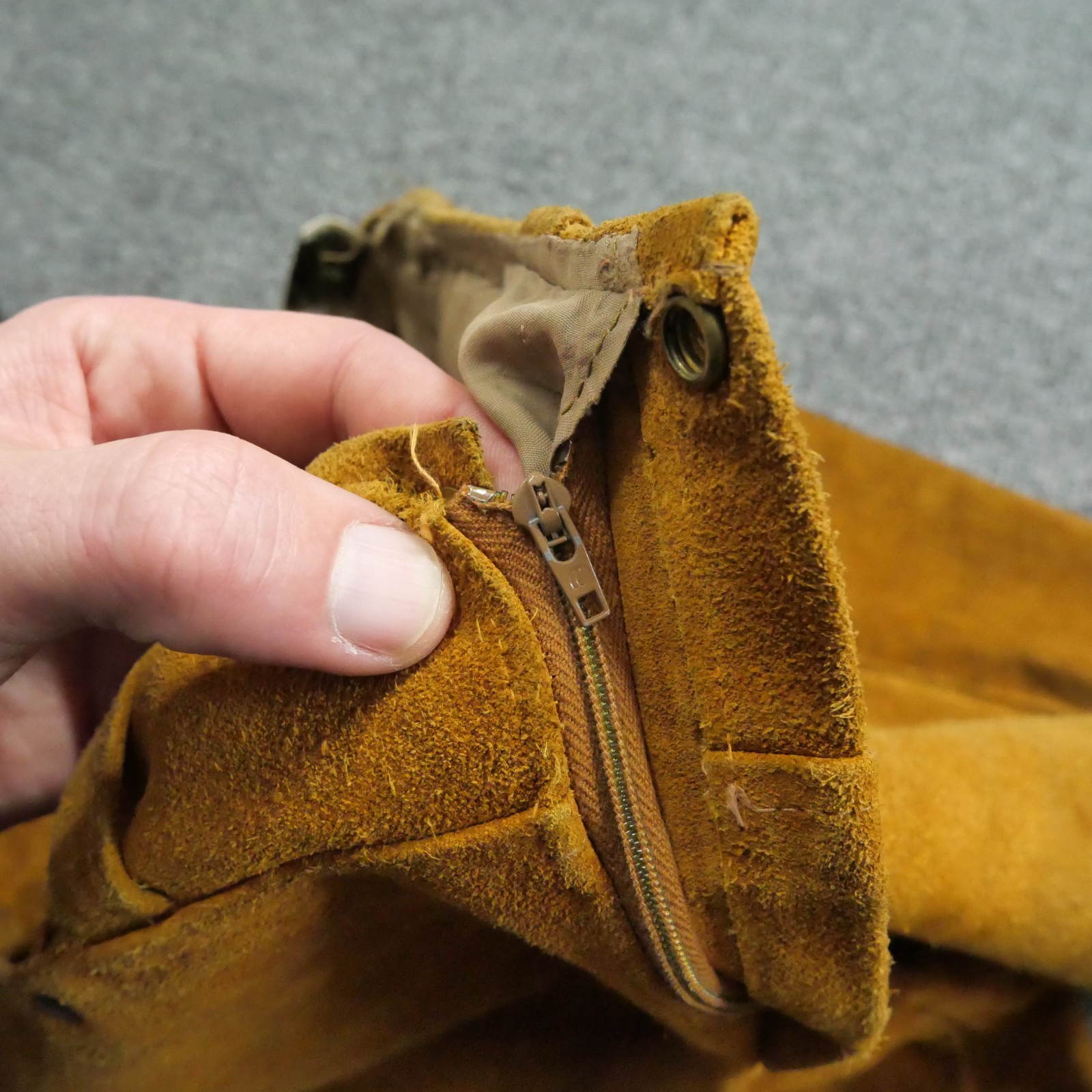 Vintage Jorgens Leather Design Pants Womens 7 8 30×30 Brown Suede Western 60s