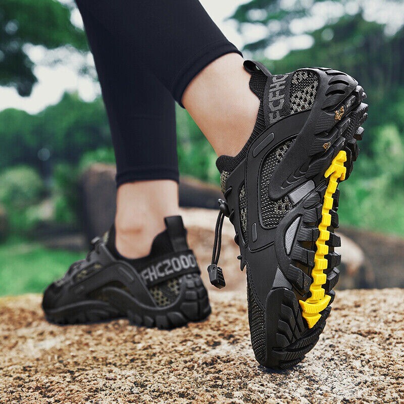 Mens Waterproof Quick Dry Athletic Non-slip Hiking Sports Shoes Outdoor Sneakers