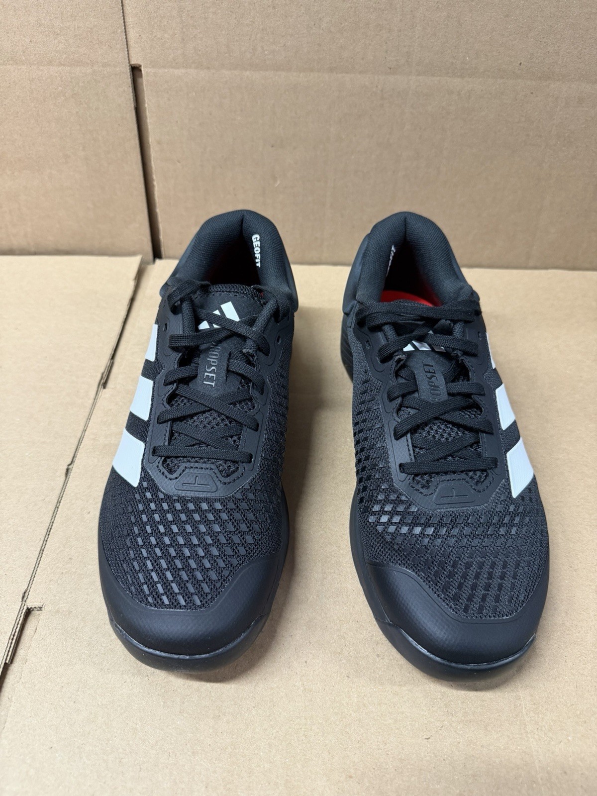 Mens SZ 13 Adidas Dropset 4 Training Core Black Cloud White JR4671