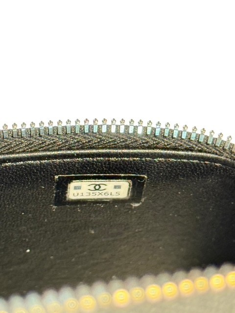 CHANEL Black Quilted Lambskin Vanity Case Crossbody Top Handle Bag MICROCHIPPED