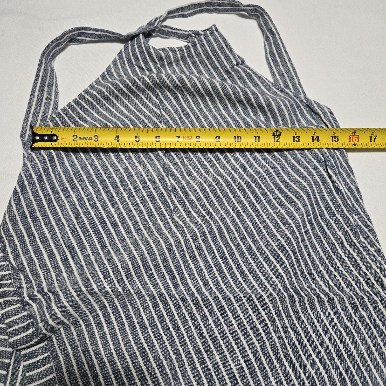 Free People Women’s Asymmetrical Linen Striped Blue And White Tank Top sz 4