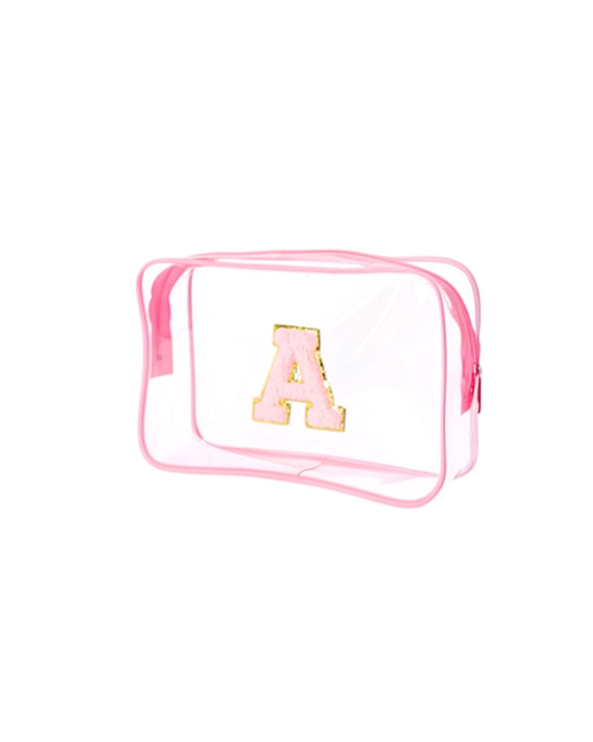 Buminee Clear Bags for Travel Essentials, Toiletry Bag medium, pink