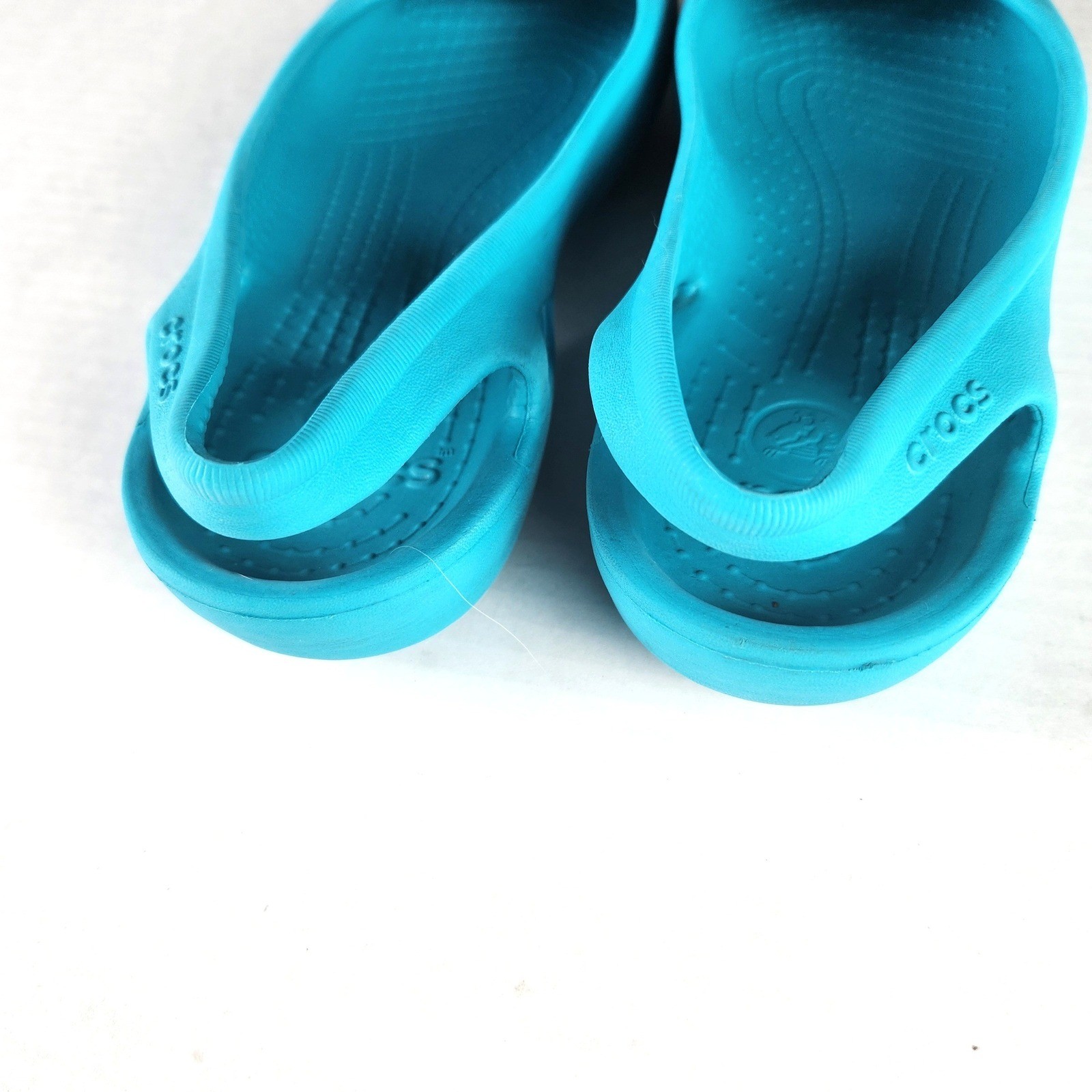 Crocs Kadee Ballet Flats Turquoise Blue Croslite Comfort Shoes Womens Size 9
