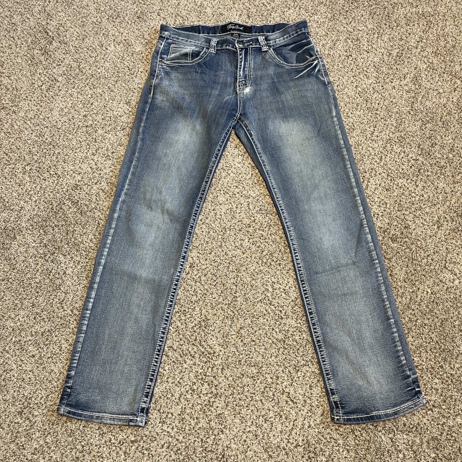 True Luck Mens Denim Jeans 32×32 Actual 32 X 30