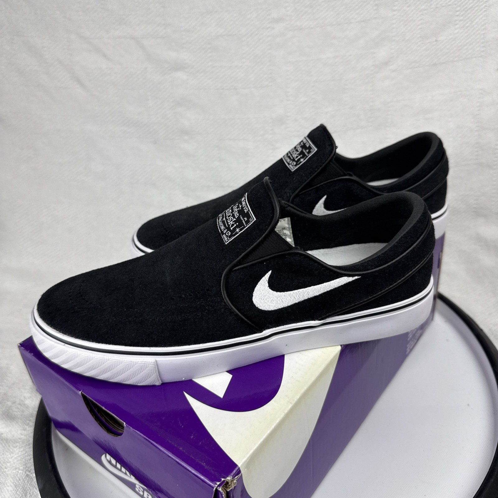 Nike SB Zoom Janoski+ Slip ‘Black White’ FN5893 001 Size 6 New In Box