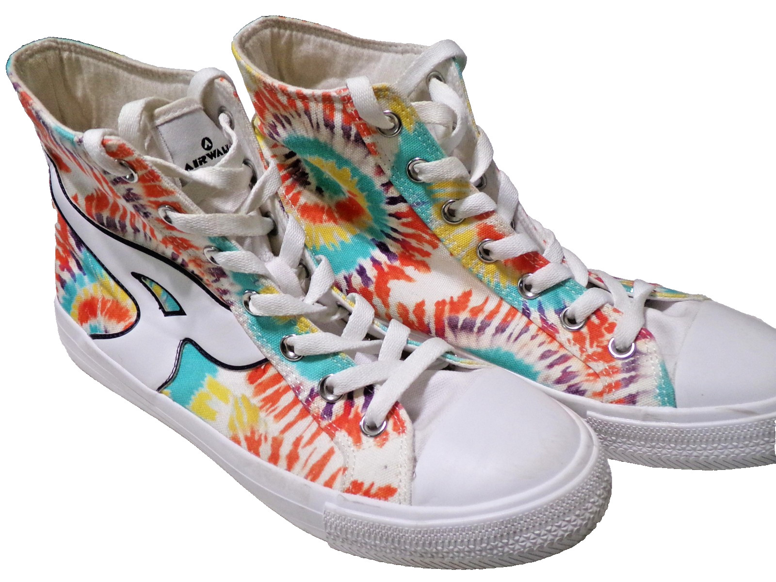 Airwalk Warrior-SS Shoes Mens Size 10 Tie Dye Canvas High Top Sneakers Hippie